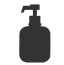 A shampoo bottle